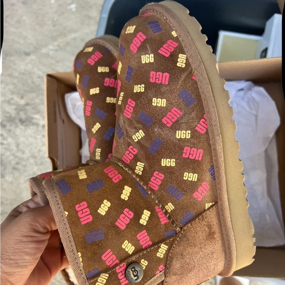 UGG kids Multicolor Logo Winter Boots